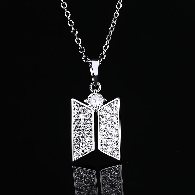 BTS Bangtan Boys Logo Titanium Steel Pendant Necklace