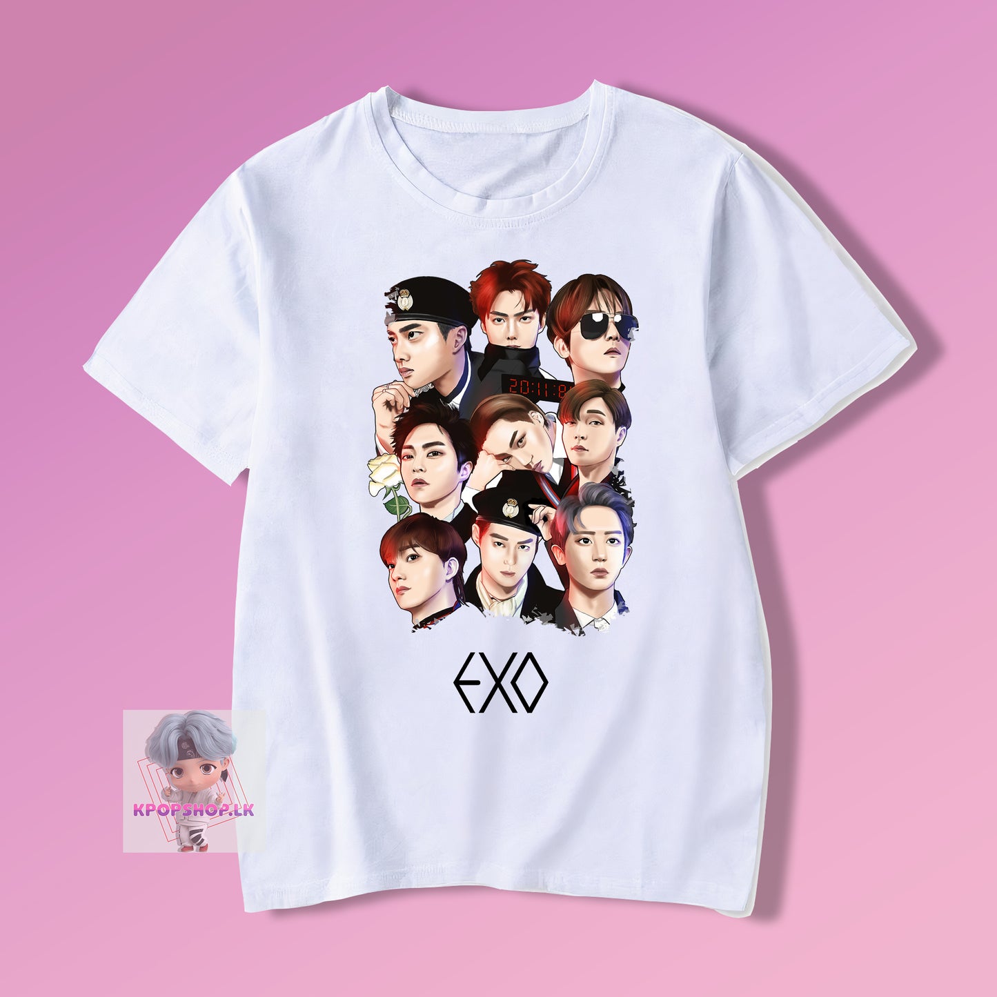 EXO Characters KPOP T-shirt