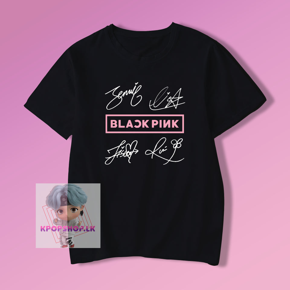 KPOP Blackpink Signatures T-shirt