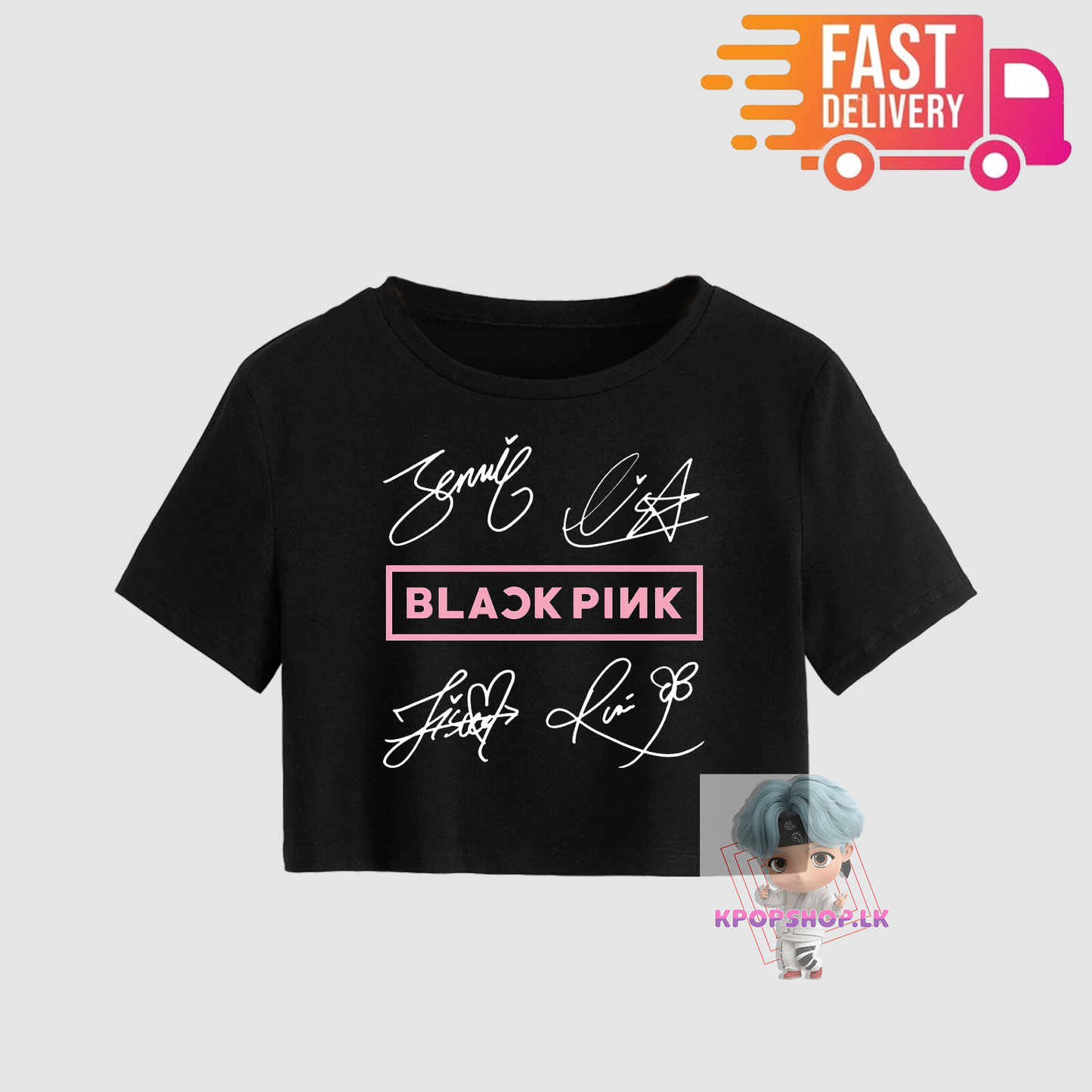 KPOP Blackpink Signature Crop Top T-shirt