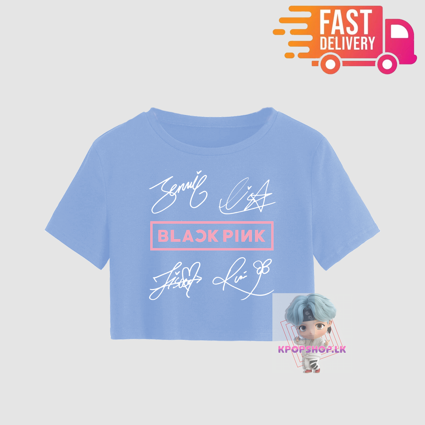 KPOP Blackpink Signature Crop Top T-shirt