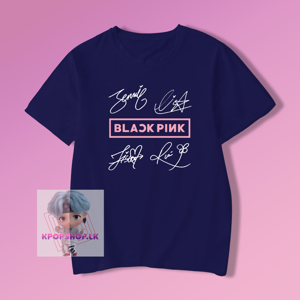 KPOP Blackpink Signatures T-shirt
