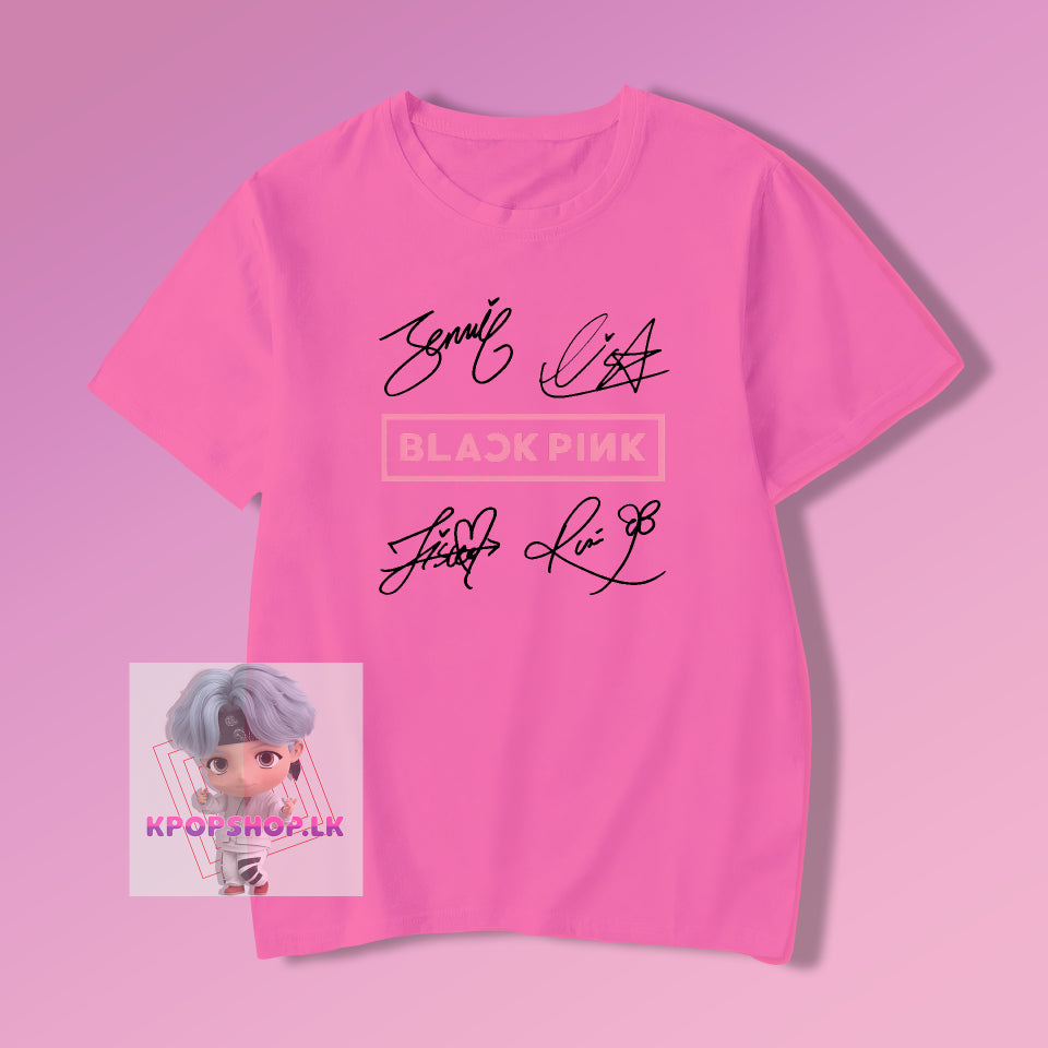 KPOP Blackpink Signatures T-shirt
