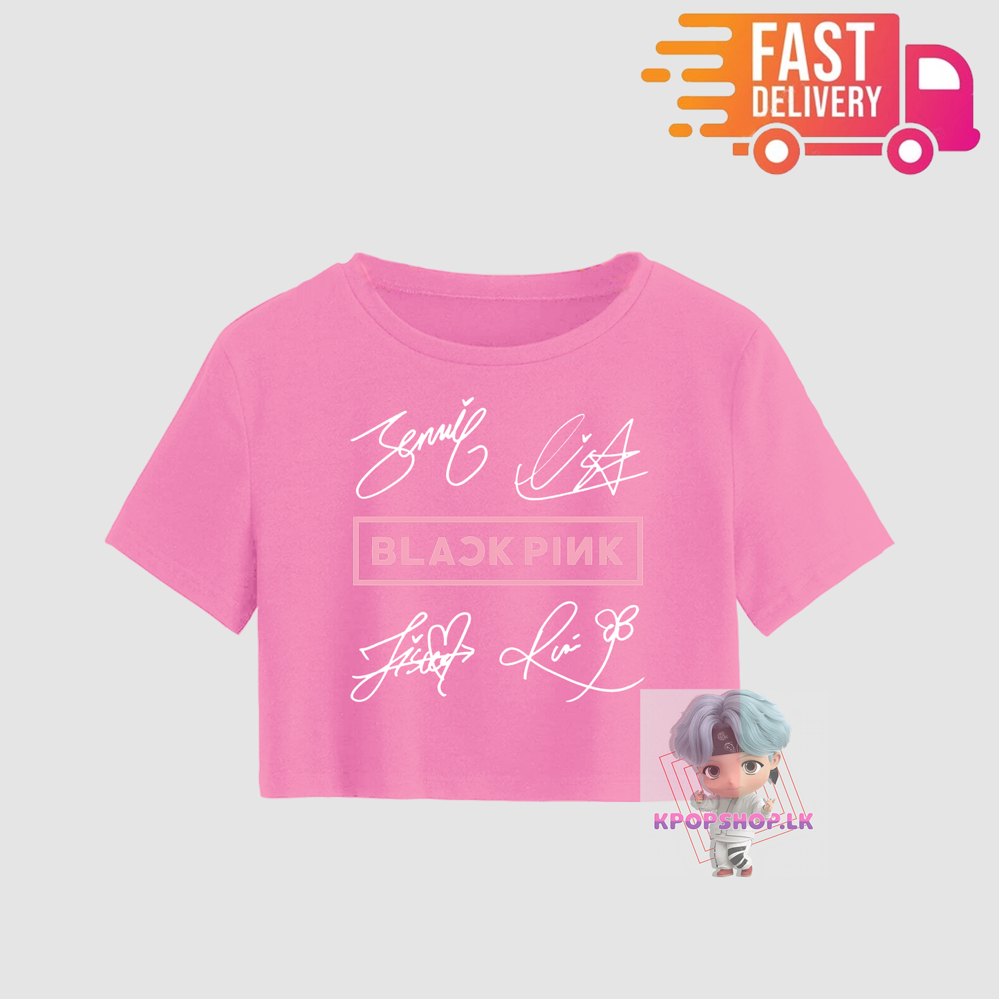 KPOP Blackpink Signature Crop Top T-shirt