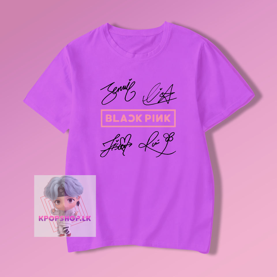 KPOP Blackpink Signatures T-shirt