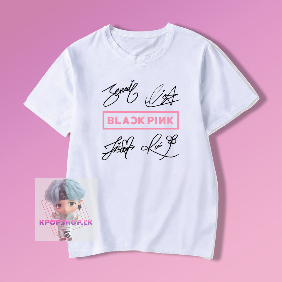 KPOP Blackpink Signatures T-shirt