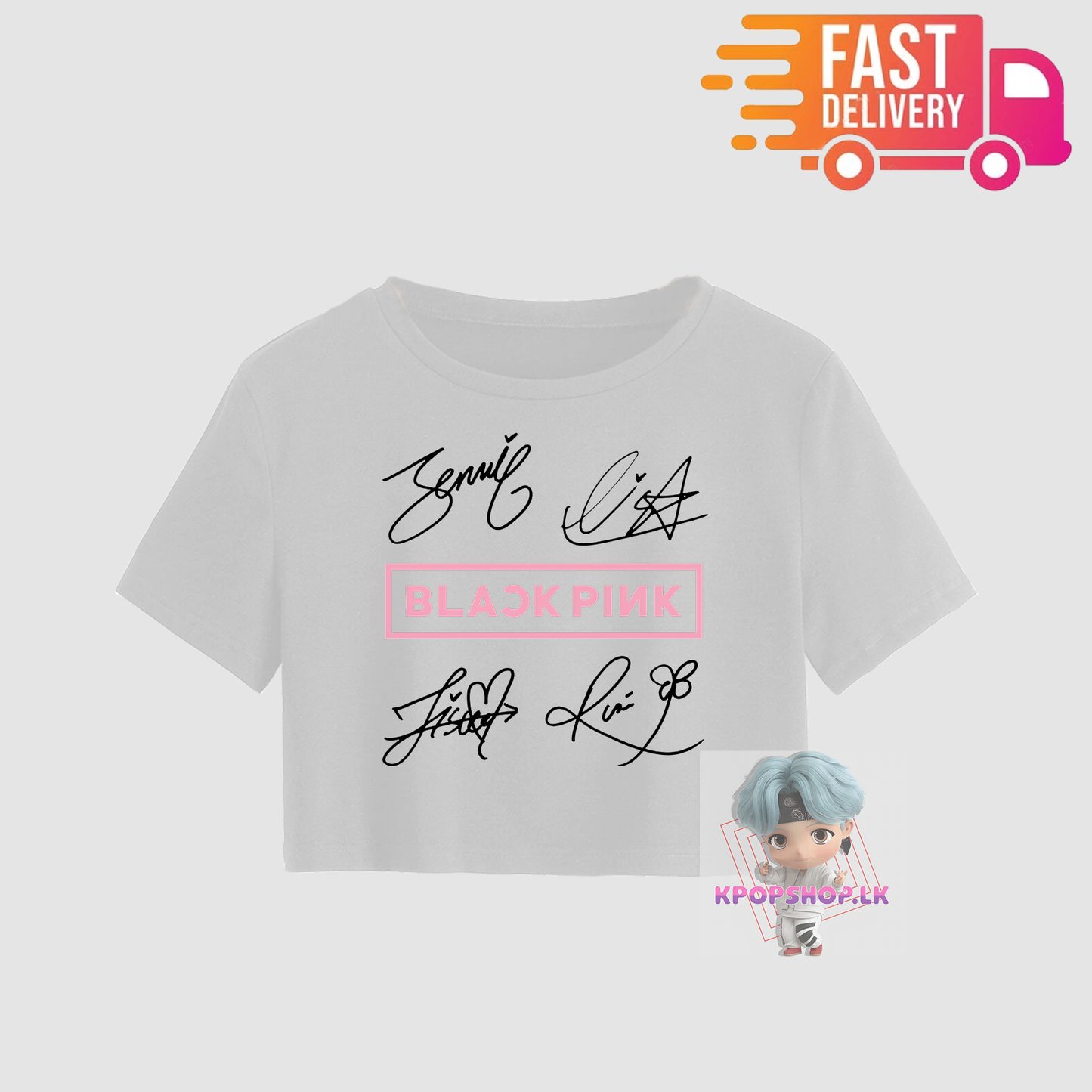 KPOP Blackpink Signature Crop Top T-shirt