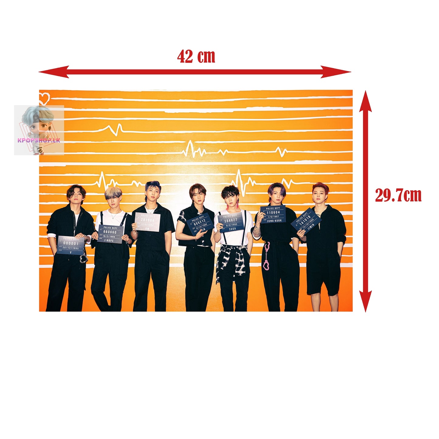 BTS Permission To Dance 10Pcs Wall Poster Pack KPOP