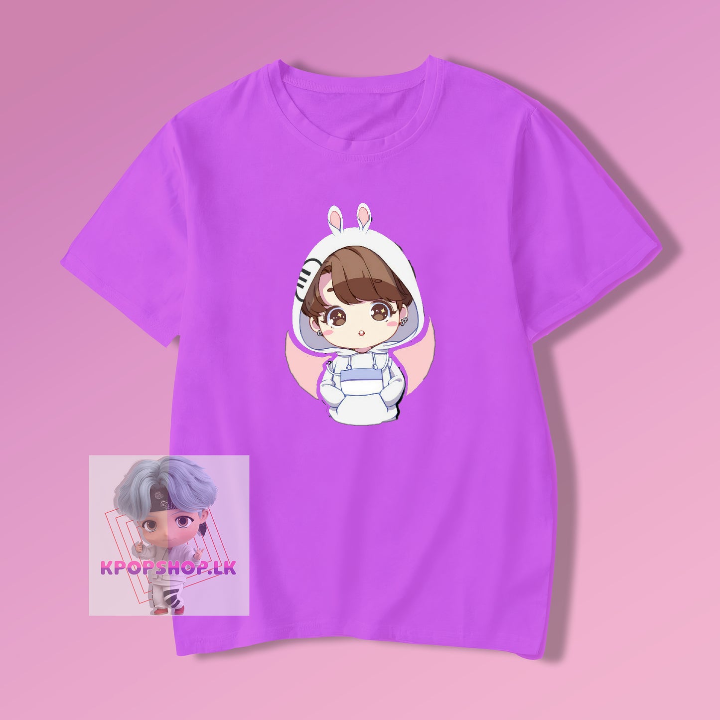 BTS JUNGKOOK JK Bunny Cartoon T-shirt