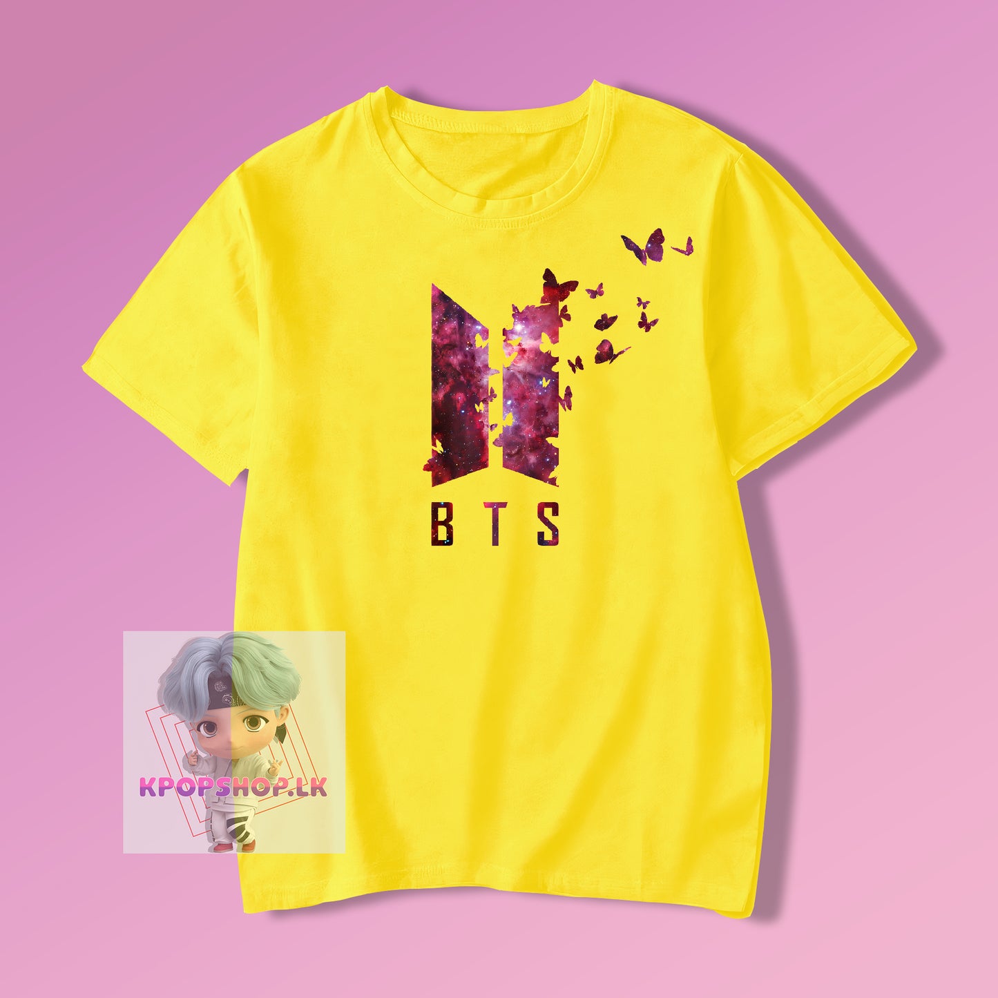 BTS Butterfly Logo KPOP T-shirt