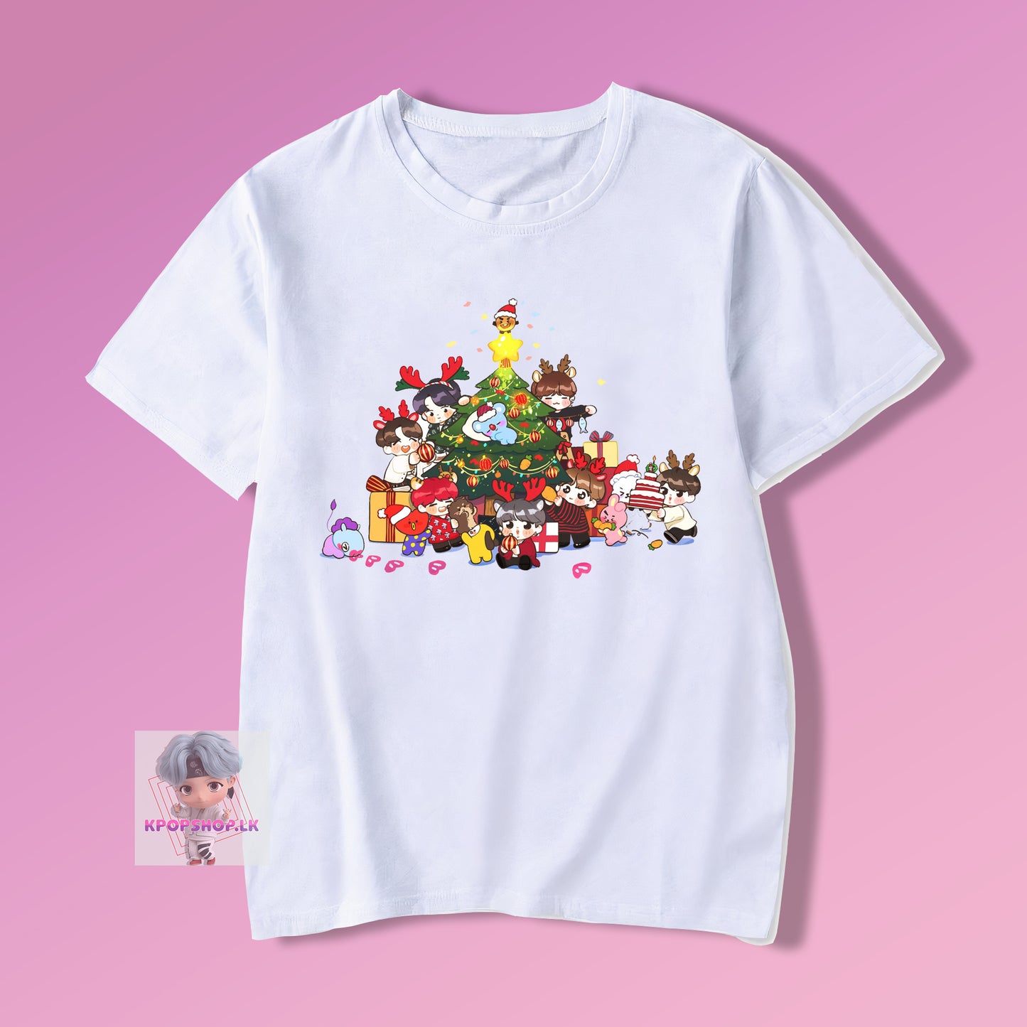 BTS KPOP Bangtan Boys Dynamite Christmas T-shirt