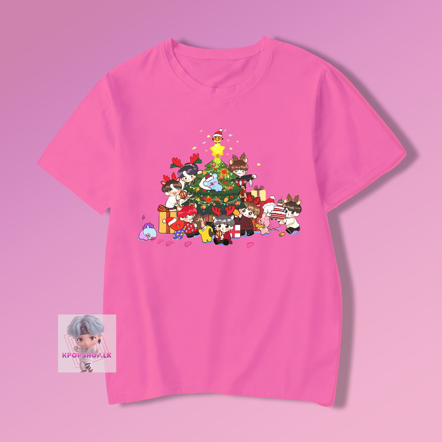 BTS KPOP Bangtan Boys Dynamite Christmas T-shirt