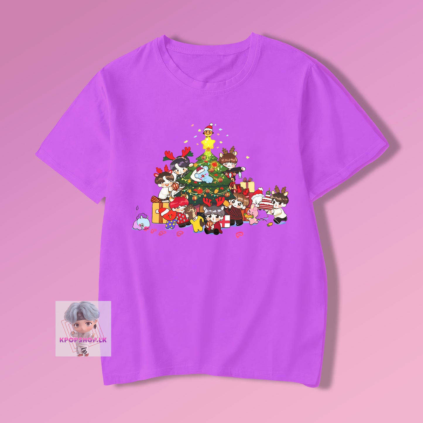 BTS KPOP Bangtan Boys Dynamite Christmas T-shirt