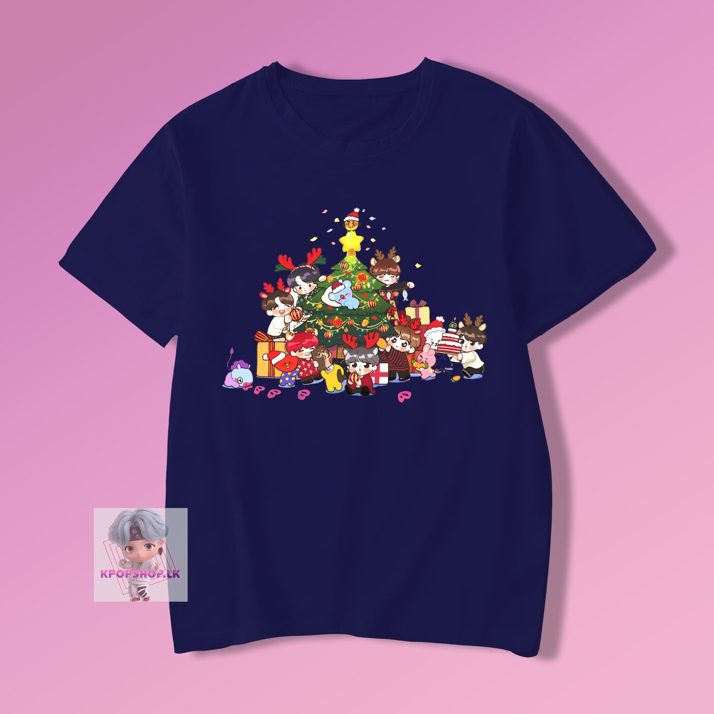 BTS KPOP Bangtan Boys Dynamite Christmas T-shirt