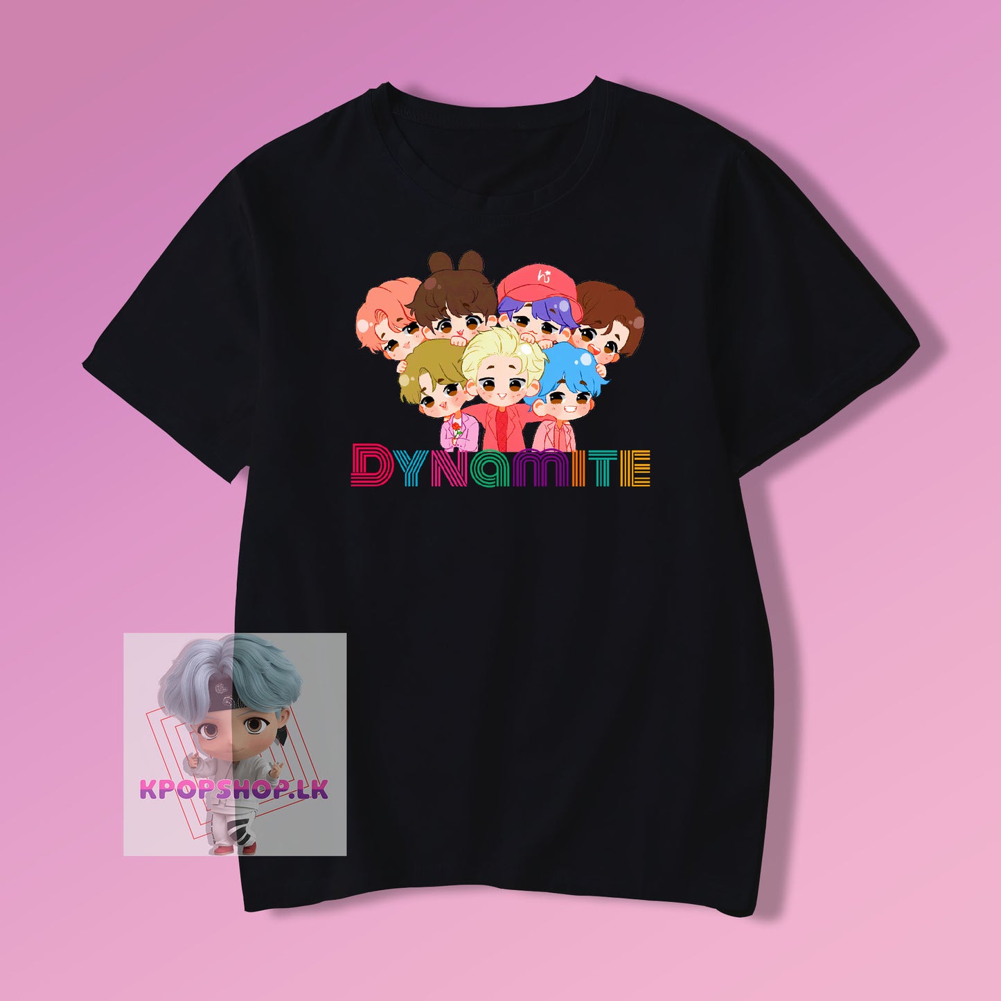 BTS Dynamite Cartoon KPOP T-shirt