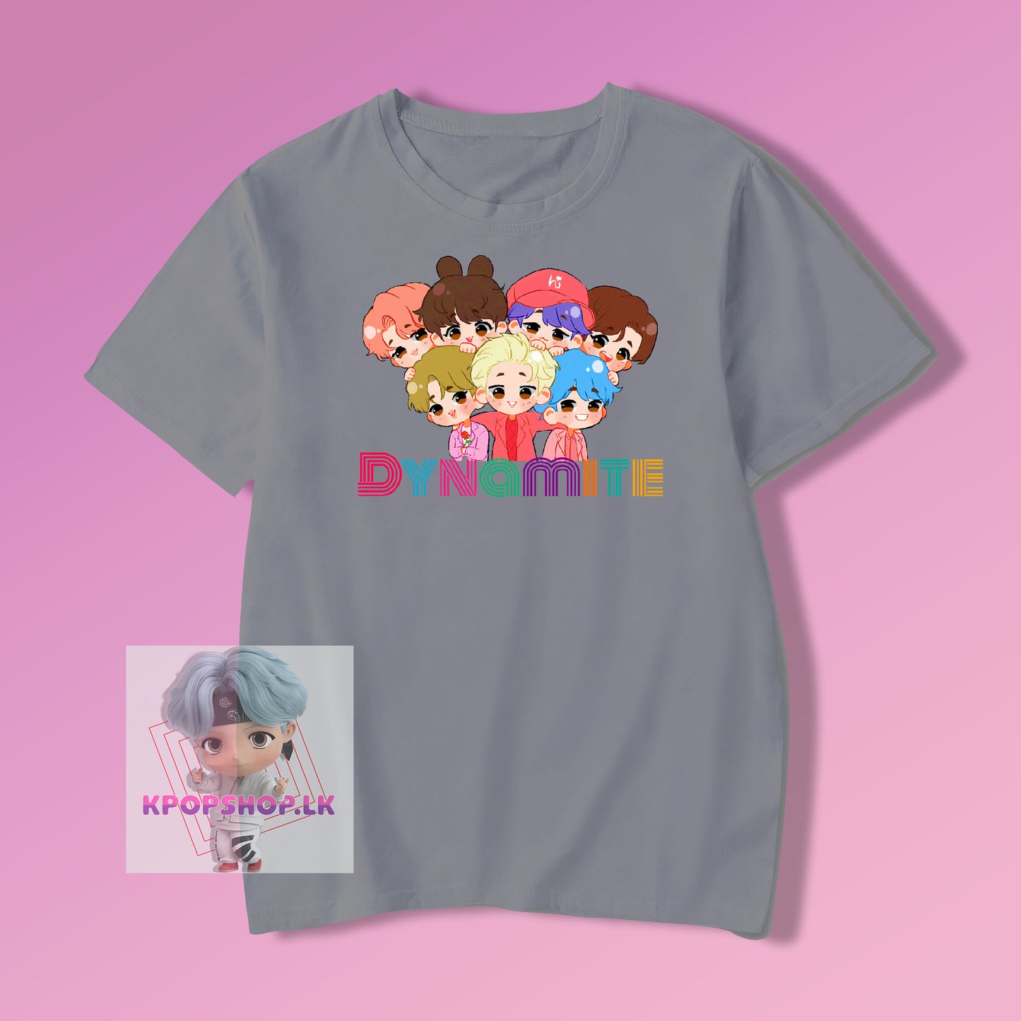 BTS Dynamite Cartoon KPOP T-shirt