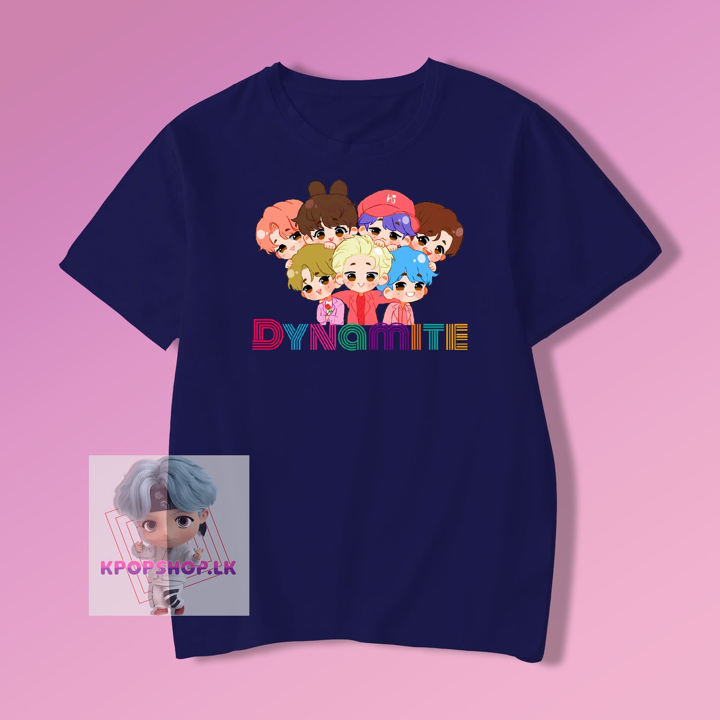 BTS Dynamite Cartoon KPOP T-shirt