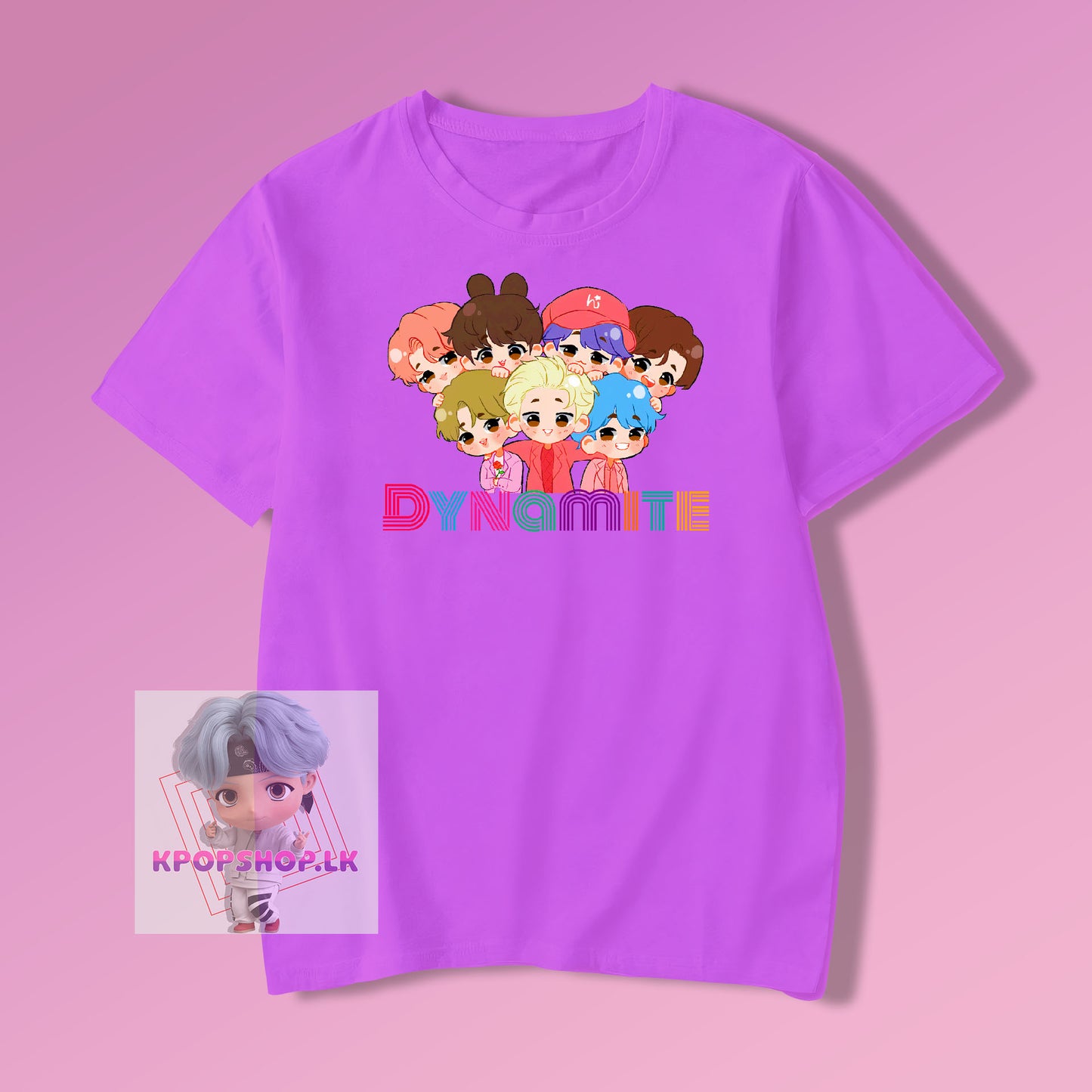 BTS Dynamite Cartoon KPOP T-shirt