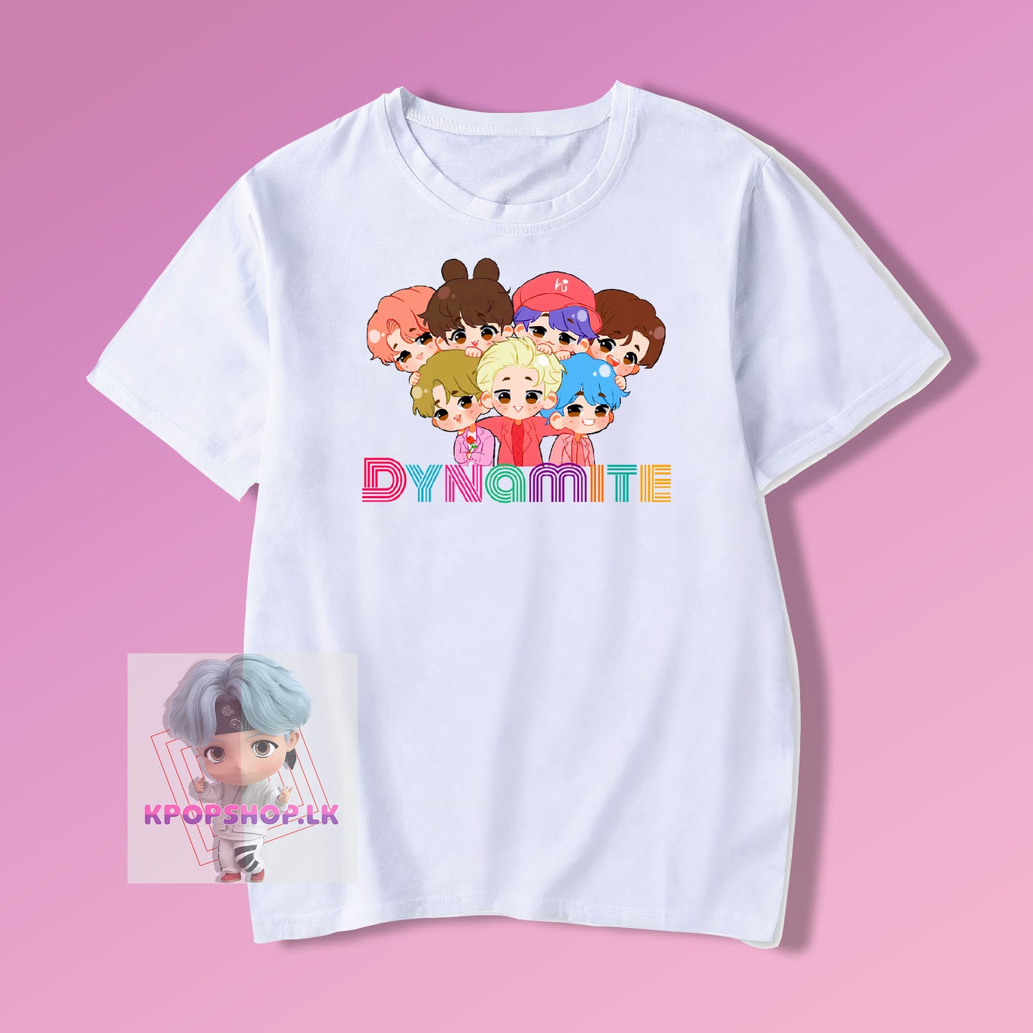 BTS Dynamite Cartoon KPOP T-shirt