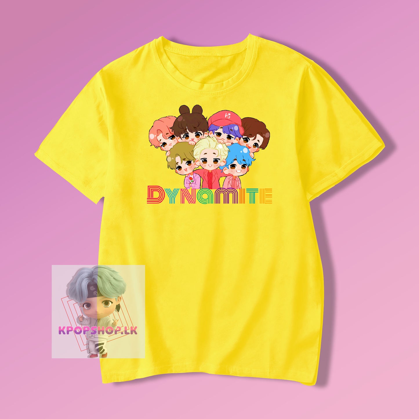 BTS Dynamite Cartoon KPOP T-shirt