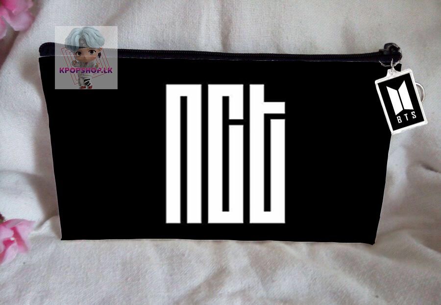 NCT Pencil Case Bangtan Boys Purse Wallet KPOP Pouch With FREE Key Tag