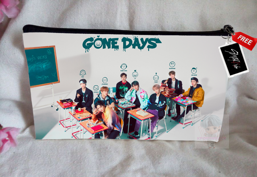 Straykids Pencil Case Bangtan Boys Purse Wallet KPOP Pouch With FREE Key Tag