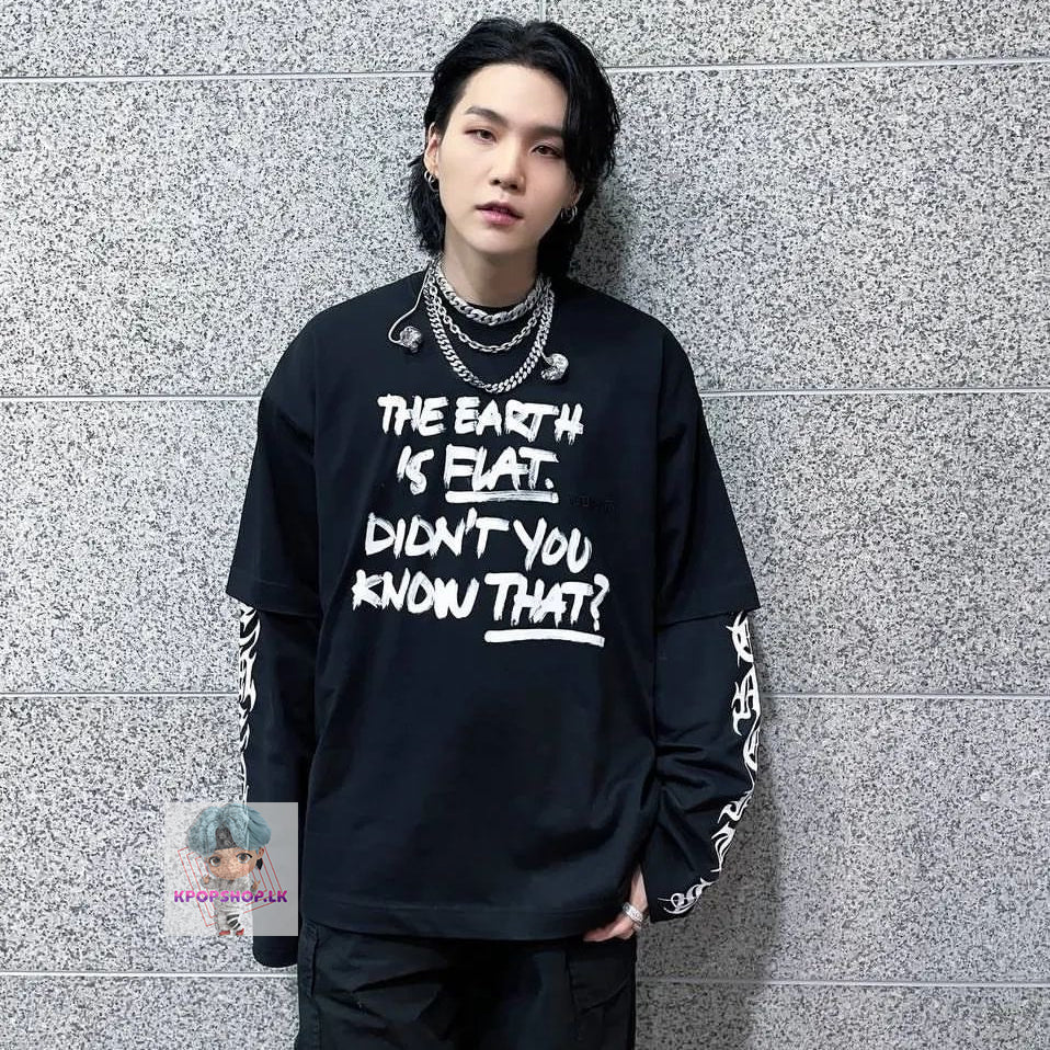 BTS The Earth Is Flat KPOP T-shirt