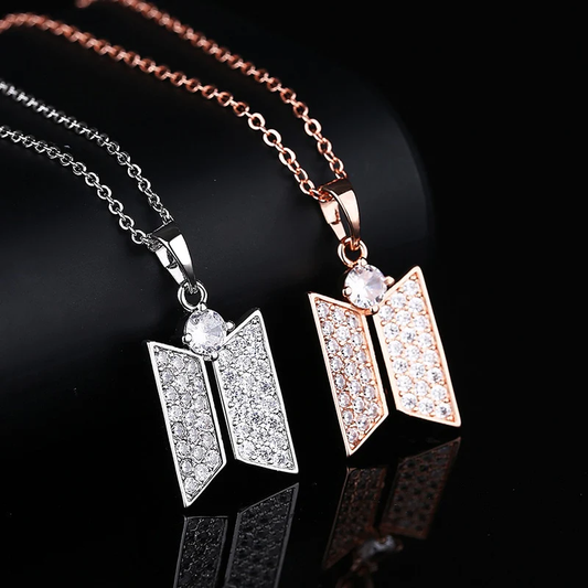BTS Bangtan Boys Logo Titanium Steel Pendant Necklace