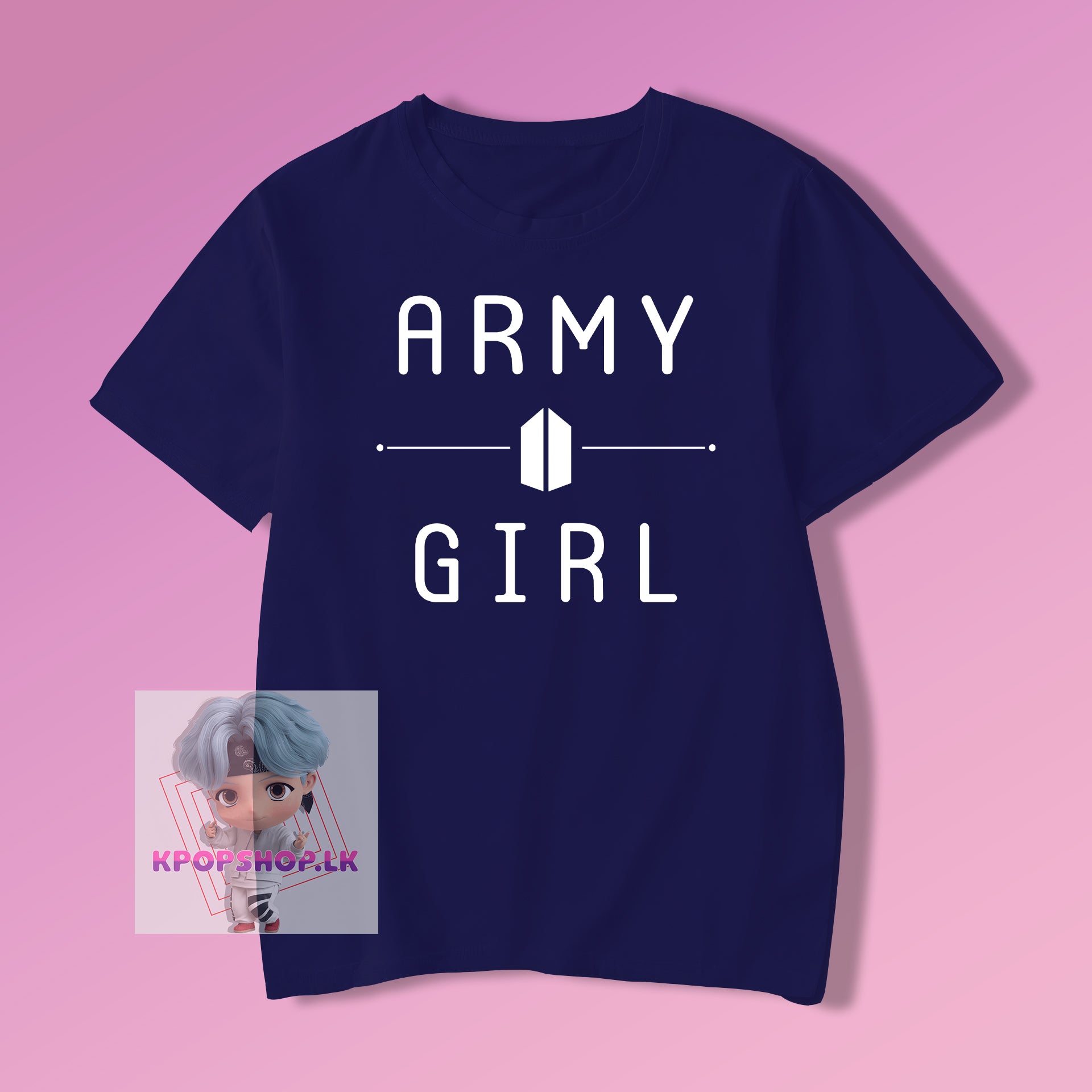 BTS Army Girl Unisex Tshirt KPOP T shirt kpopshop.lk