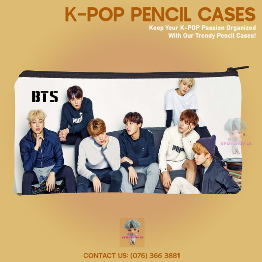 BTS Pencil Case Bangtan Boys Purse Wallet KPOP Pouch