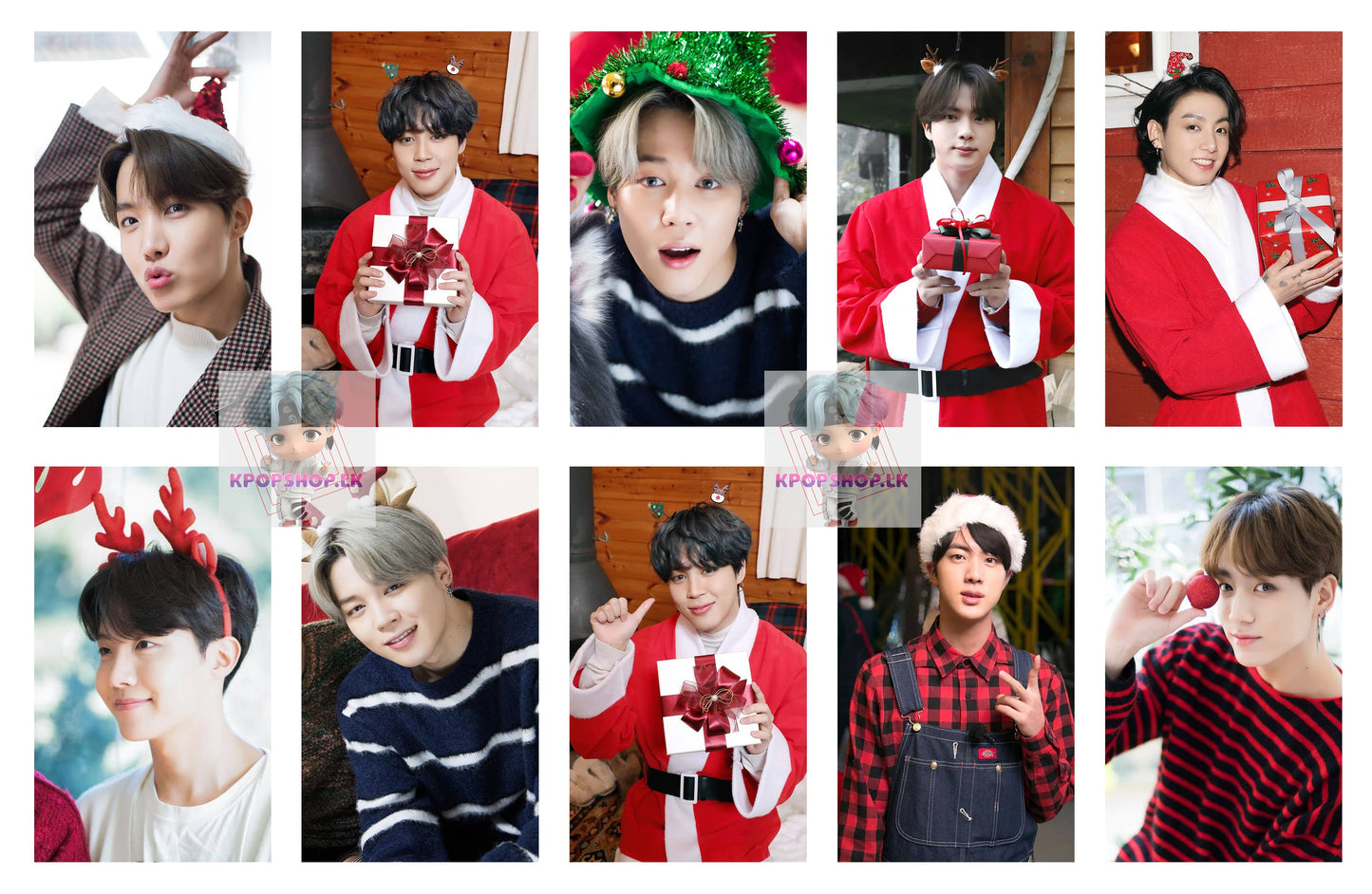BTS 32Pcs Christmas Xmas Lomo Card Pack
