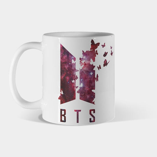BTS Butterfly Logo Ceramic Coffee KPOP Mug
