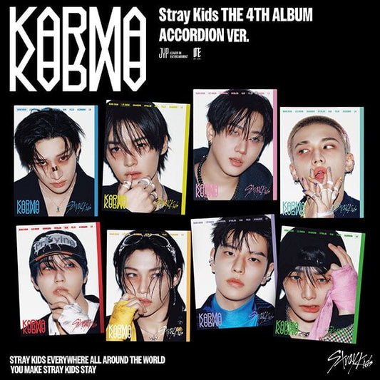 Stray Kids - 4th Full Album [KARMA] (ACCORDION VER.) (8 TYPES Random)