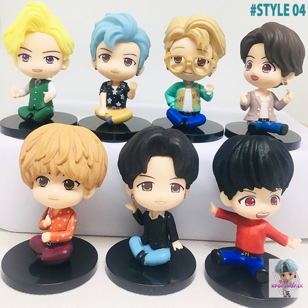 BTS Bangtan Boys Tinytan Action Figures set – kpopshop.lk