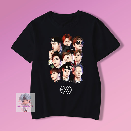EXO Characters KPOP T-shirt