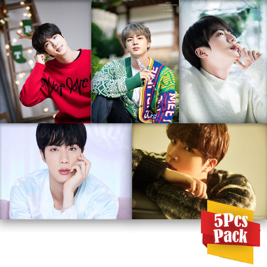 BTS JIN 5Pcs Wall Poster Pack KPOP