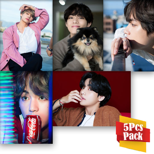 BTS Kim Taehyung V 5Pcs Wall Poster Pack KPOP