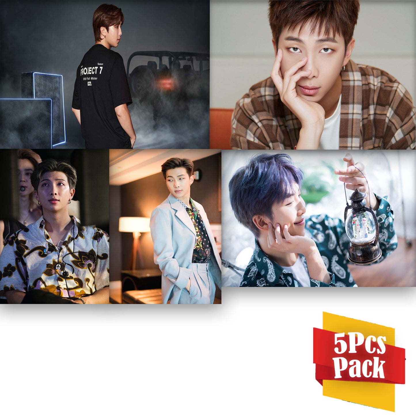 BTS Rap Monster RM 5Pcs Wall Poster Pack KPOP