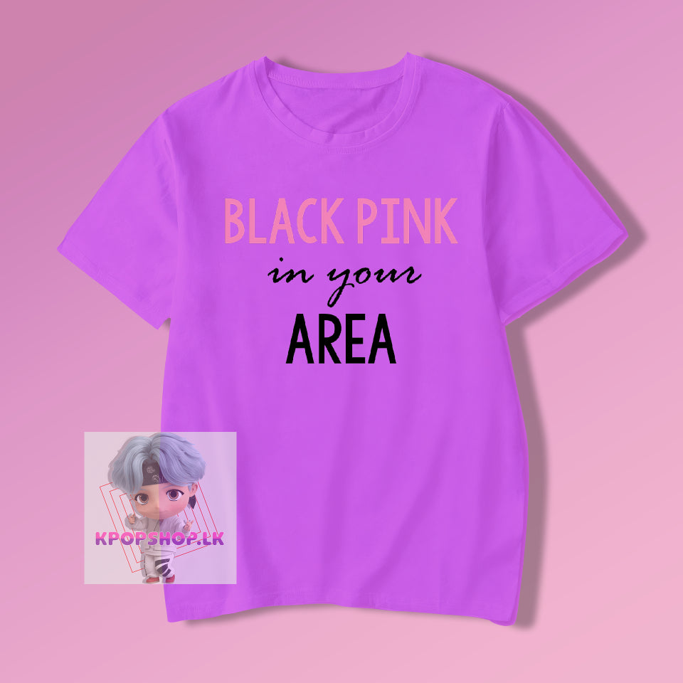 KPOP Blackpink in your area Logo T-shirt