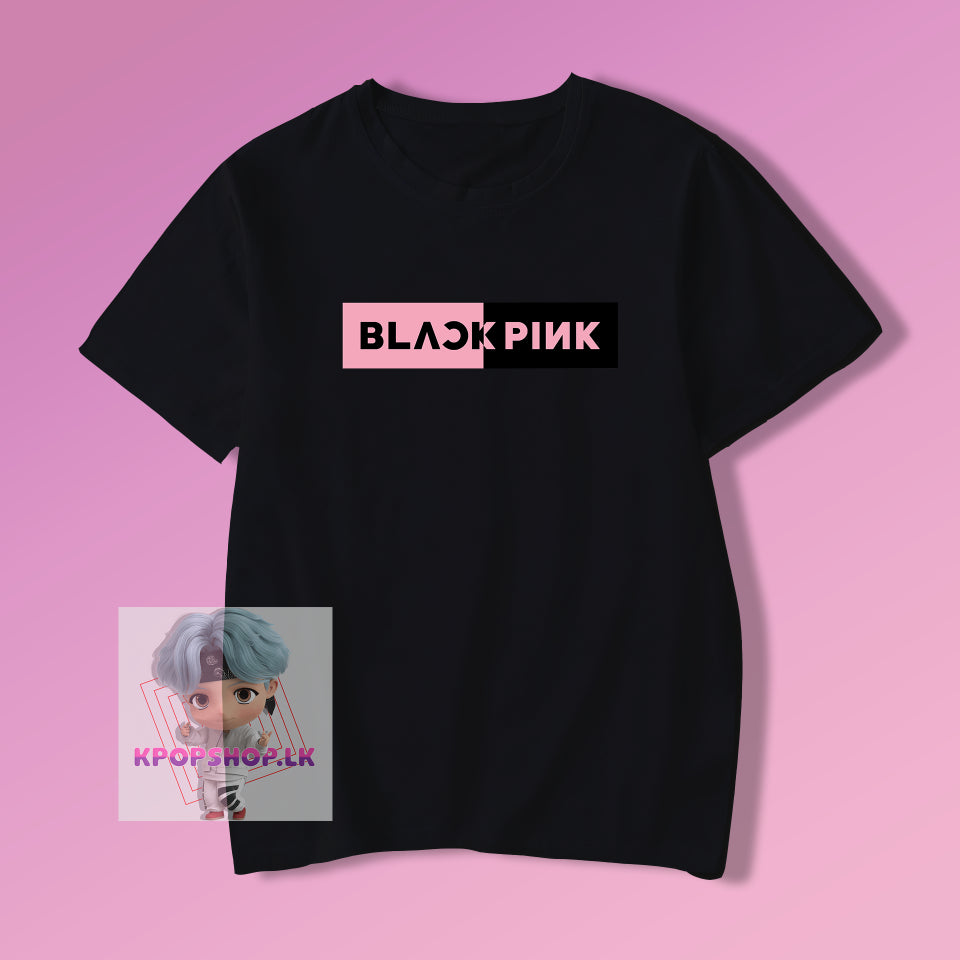 KPOP Blackpink Double Color Logo T-shirt