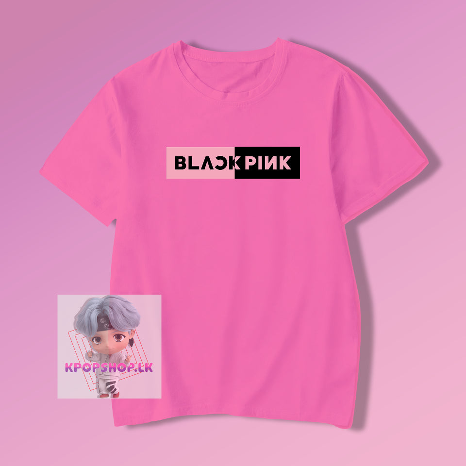 KPOP Blackpink Double Color Logo T-shirt