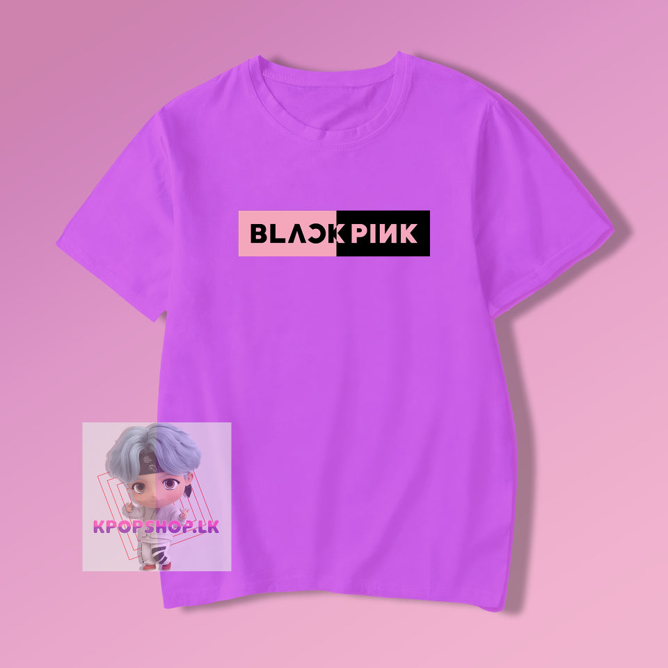 KPOP Blackpink Double Color Logo T-shirt