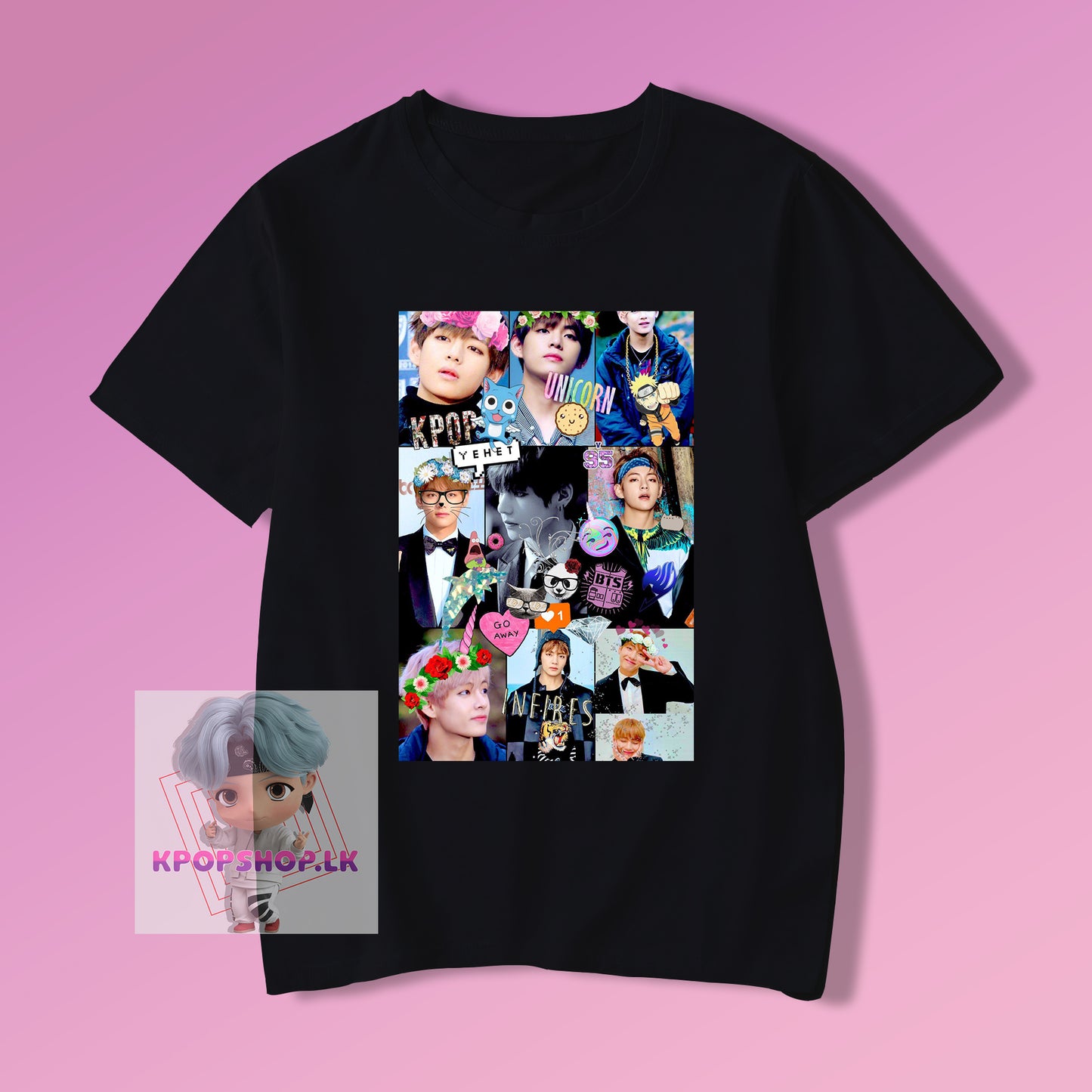 BTS Kim Taehyung V Collage KPOP T-shirt