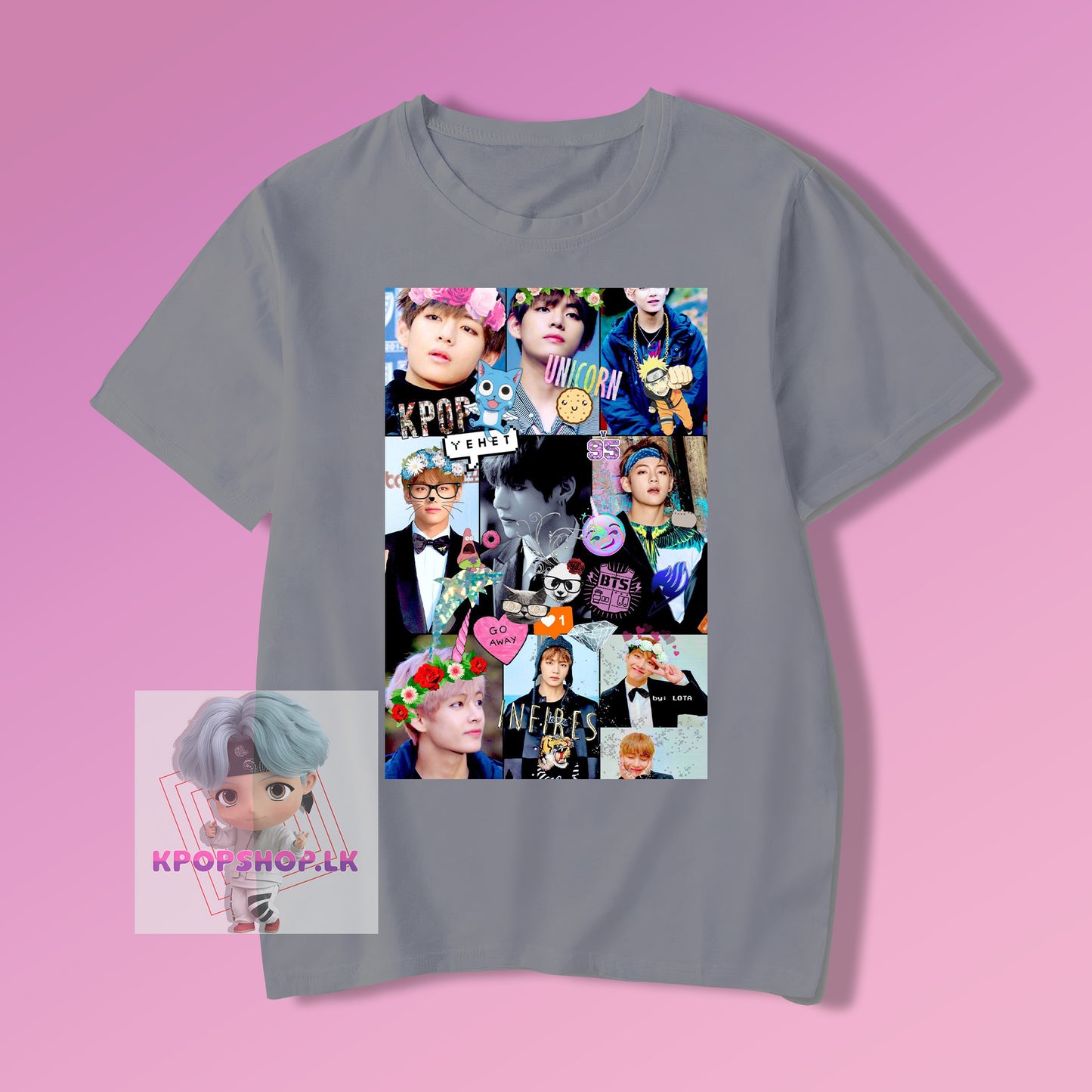 BTS Kim Taehyung V Collage KPOP T-shirt