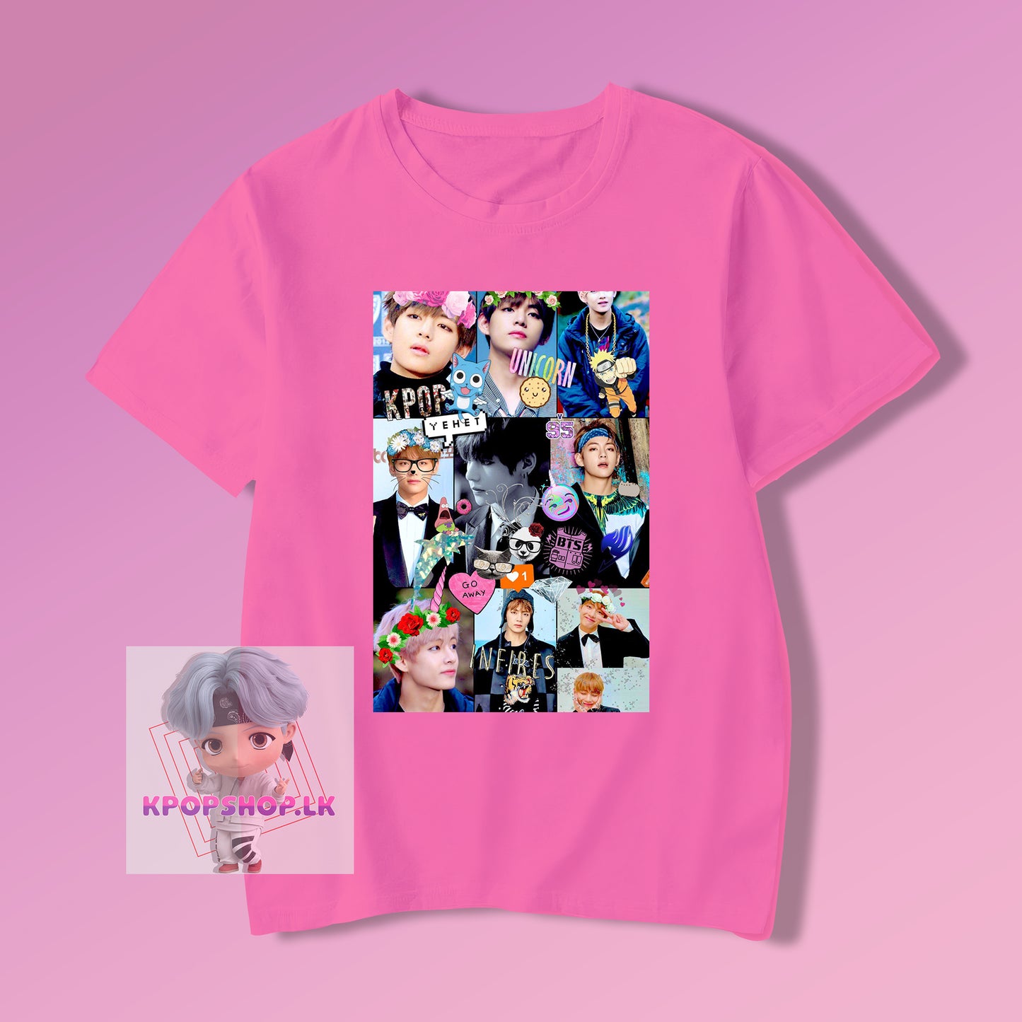 BTS Kim Taehyung V Collage KPOP T-shirt