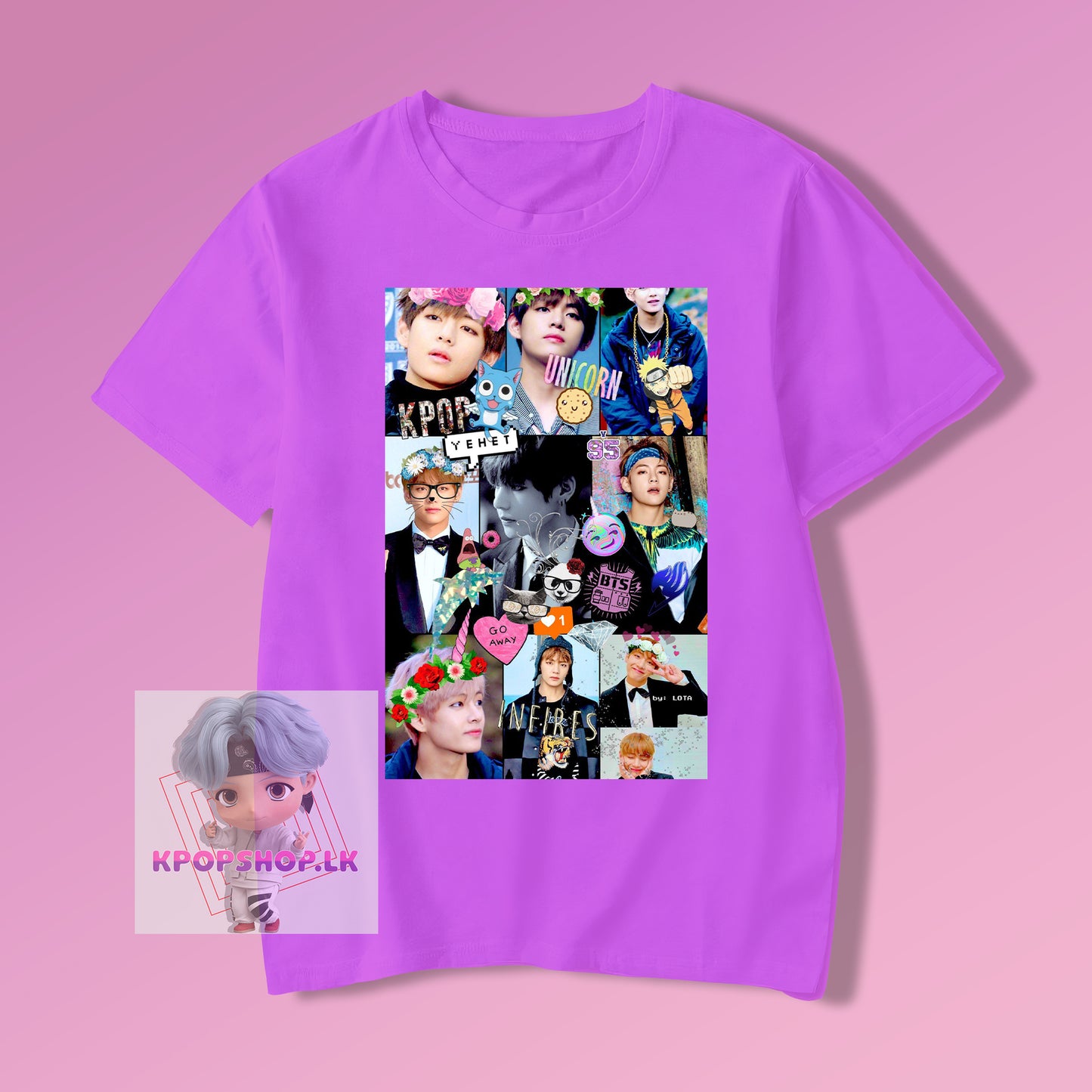 BTS Kim Taehyung V Collage KPOP T-shirt