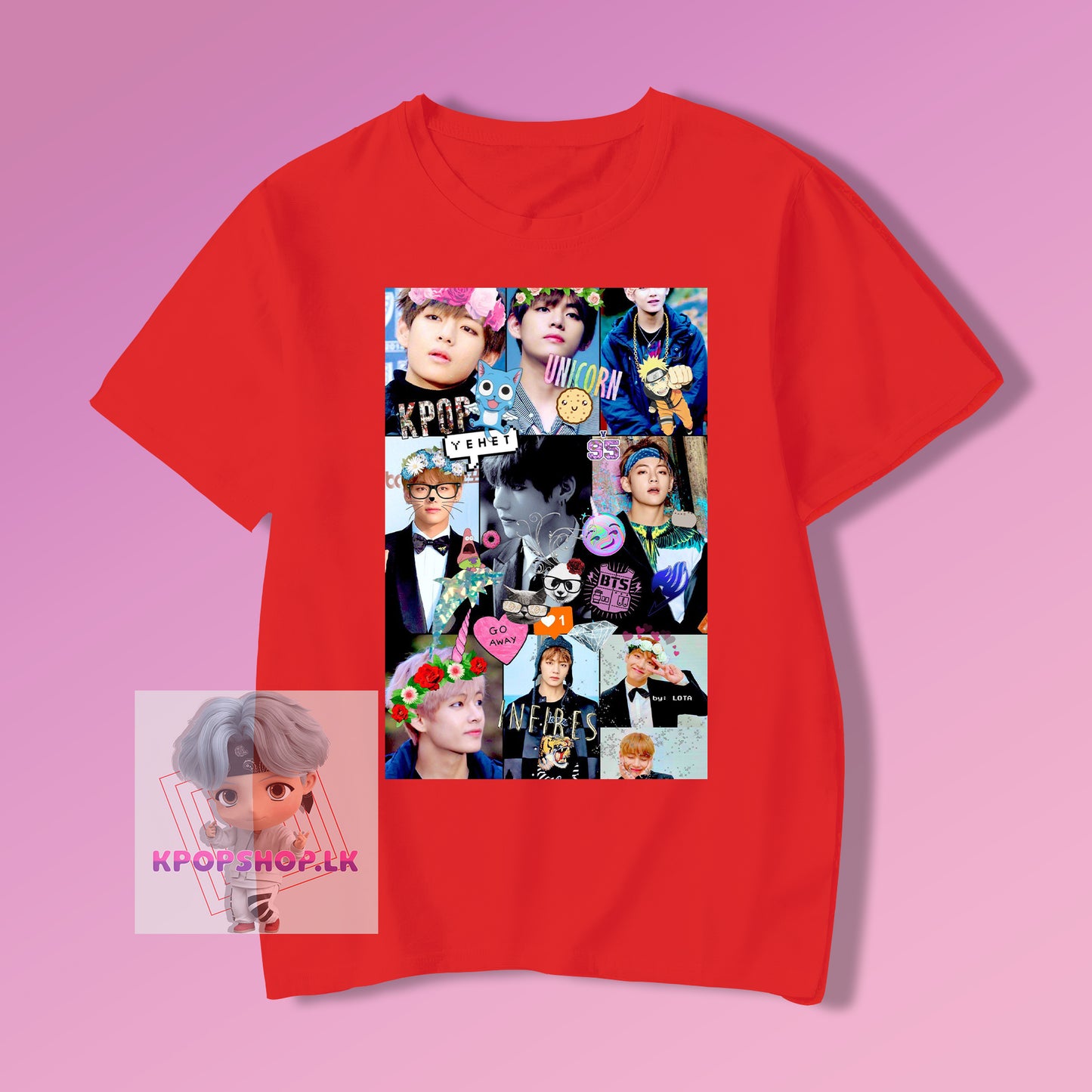 BTS Kim Taehyung V Collage KPOP T-shirt