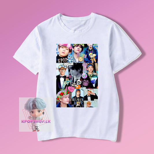 BTS Kim Taehyung V Collage KPOP T-shirt