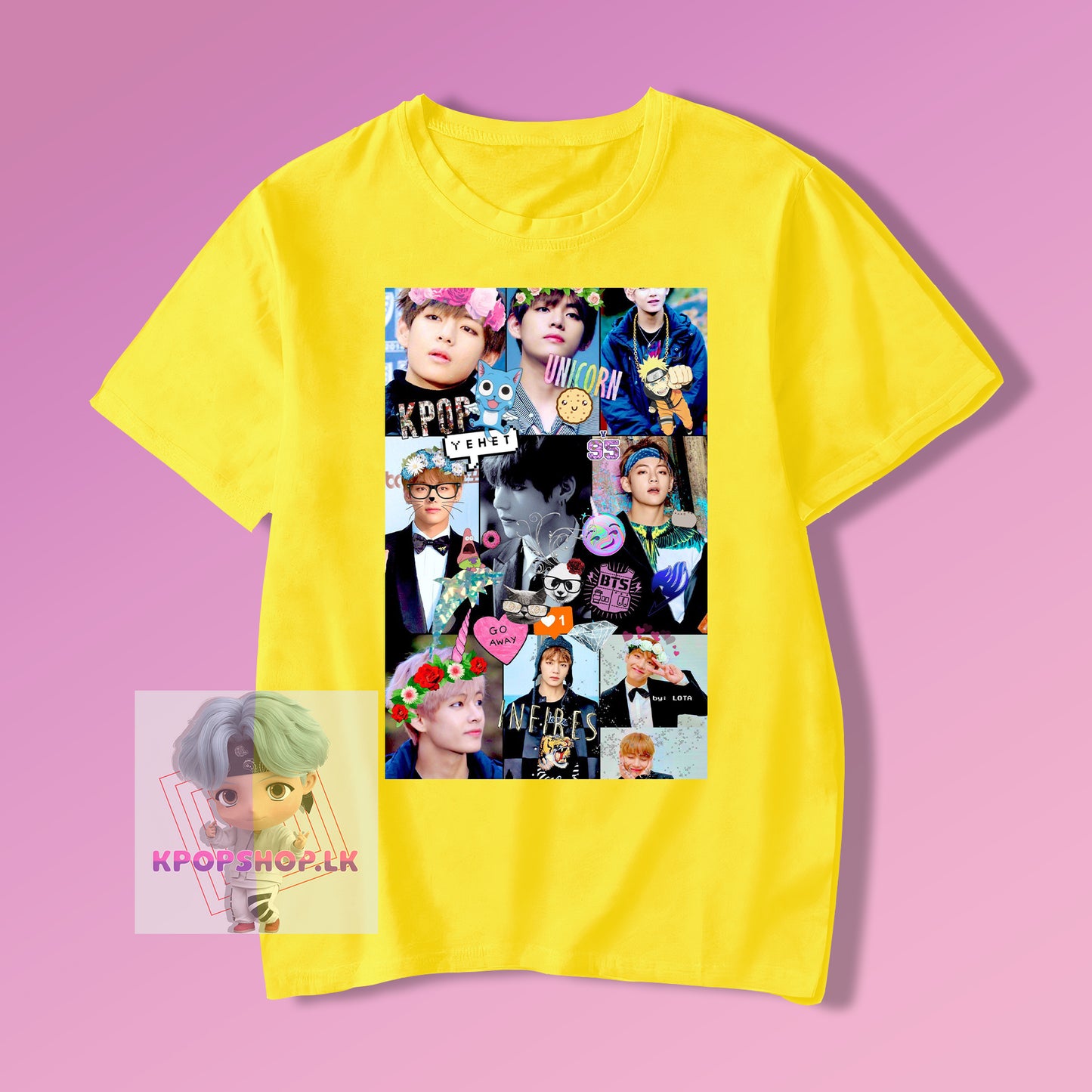 BTS Kim Taehyung V Collage KPOP T-shirt