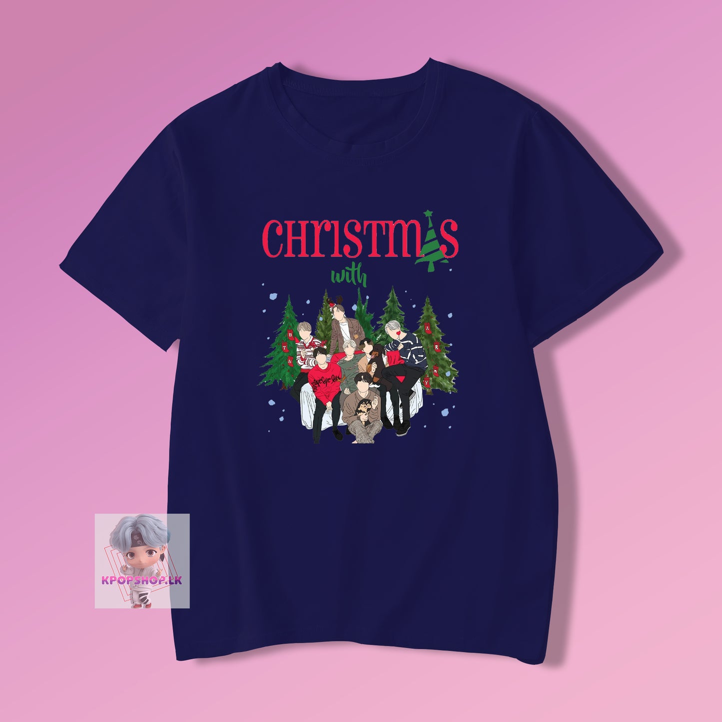 BTS KPOP Bangtan Boys Christmas with BTS T-shirt